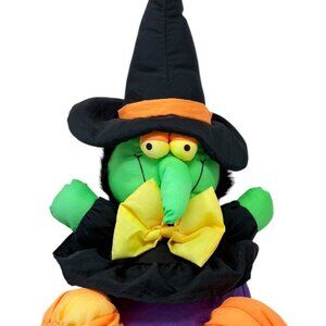 Tb Trading Co Snaggle Tooth Nylon Witch Halloween Stuffed Toy Plush 15 in